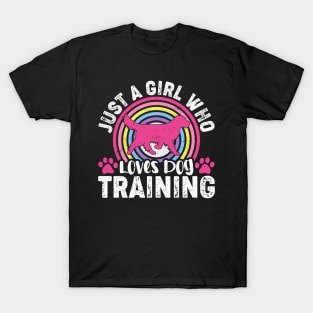 Just A Girl Who Loves DOg Training  T shirt For Women T-Shirt